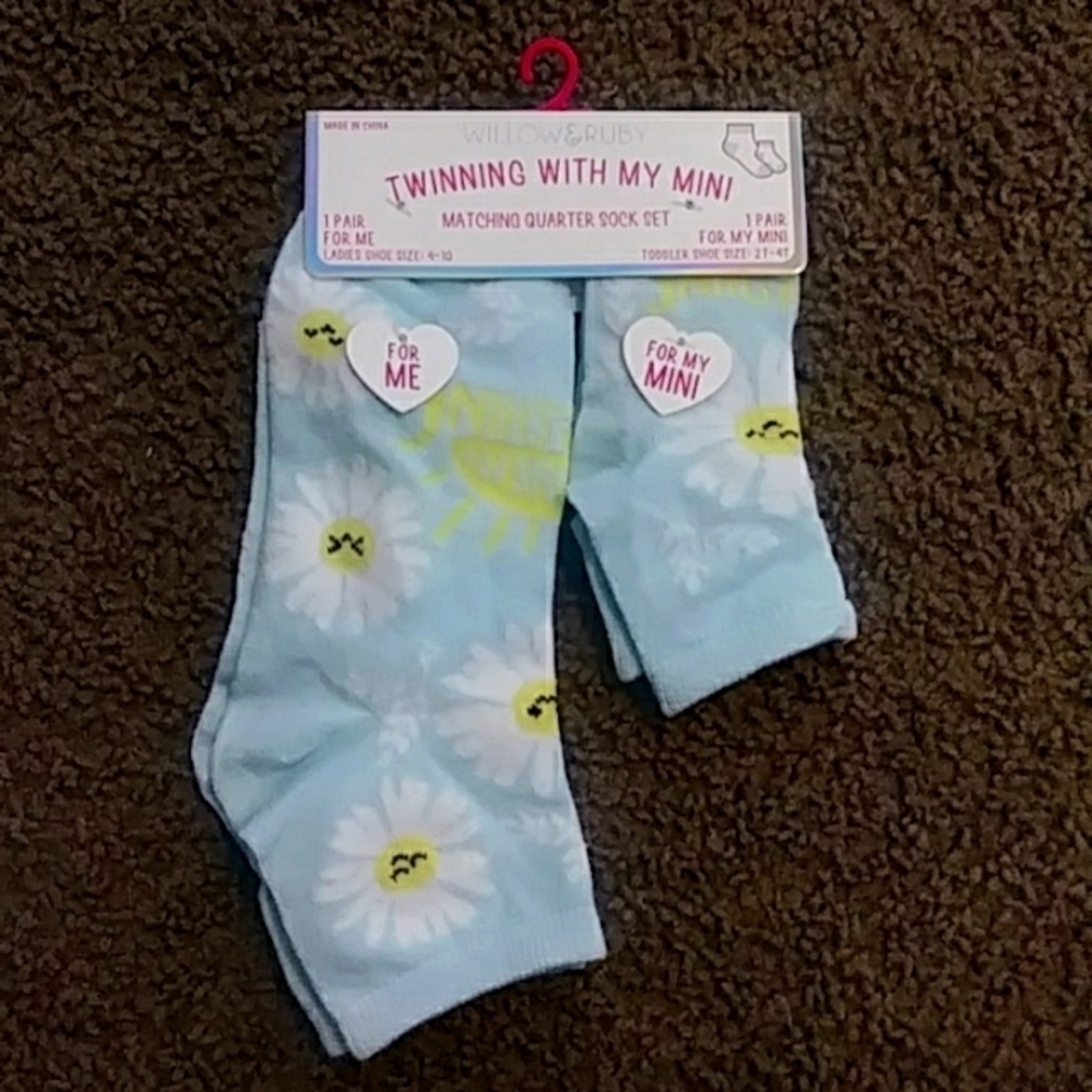 Willow & Ruby Sock Set 1 Adult 1 Child